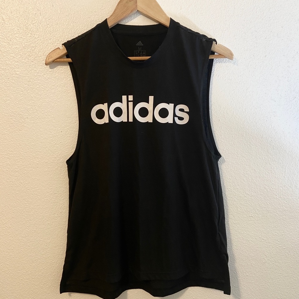 Black Adidas Muscle Tank Top